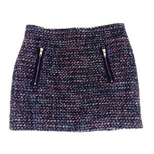 J. Crew Factory Mini Skirt Size 4 Tweed-Look